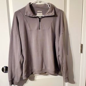 American Eagle quarter zip, purple, M